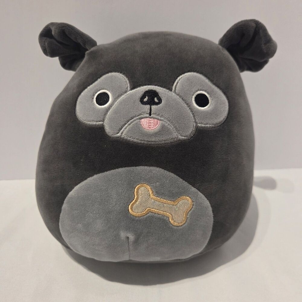 Squishmallow Bongo Bulldog Pug Dog Puppy Stuffed Animal Plush 8"
